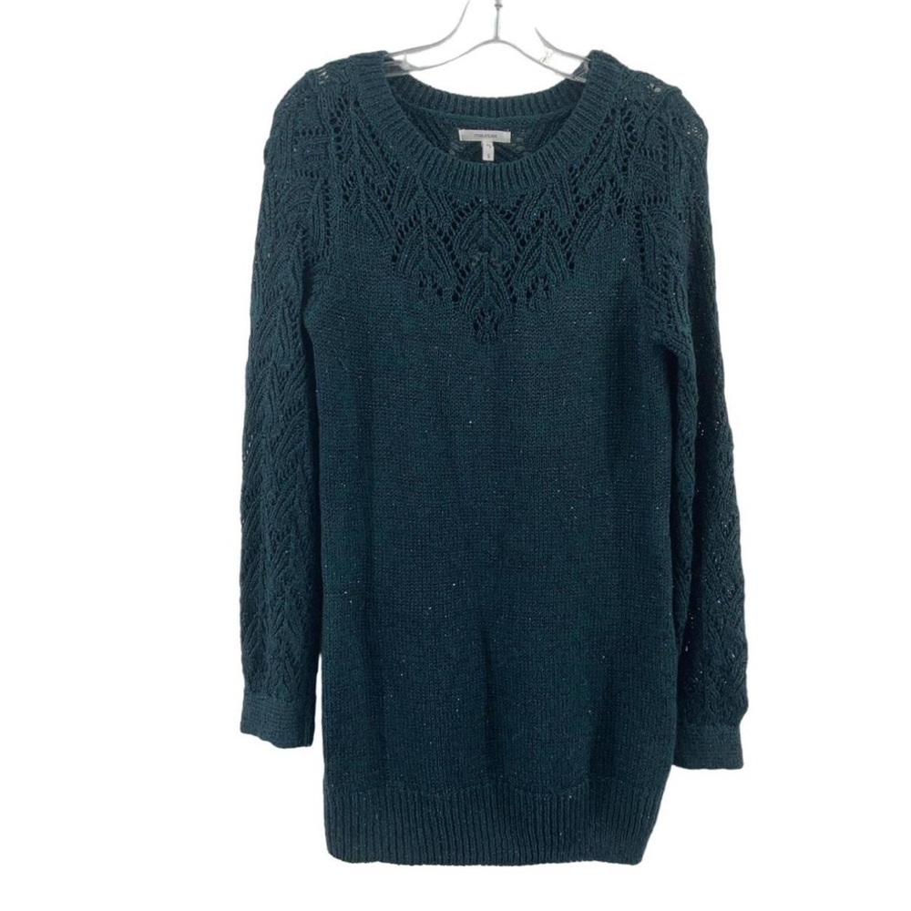 Maurices Teal Knit Crew Neck Sweater